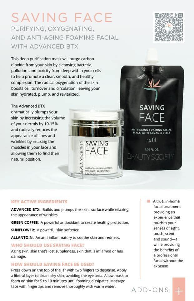 beauty society saving face